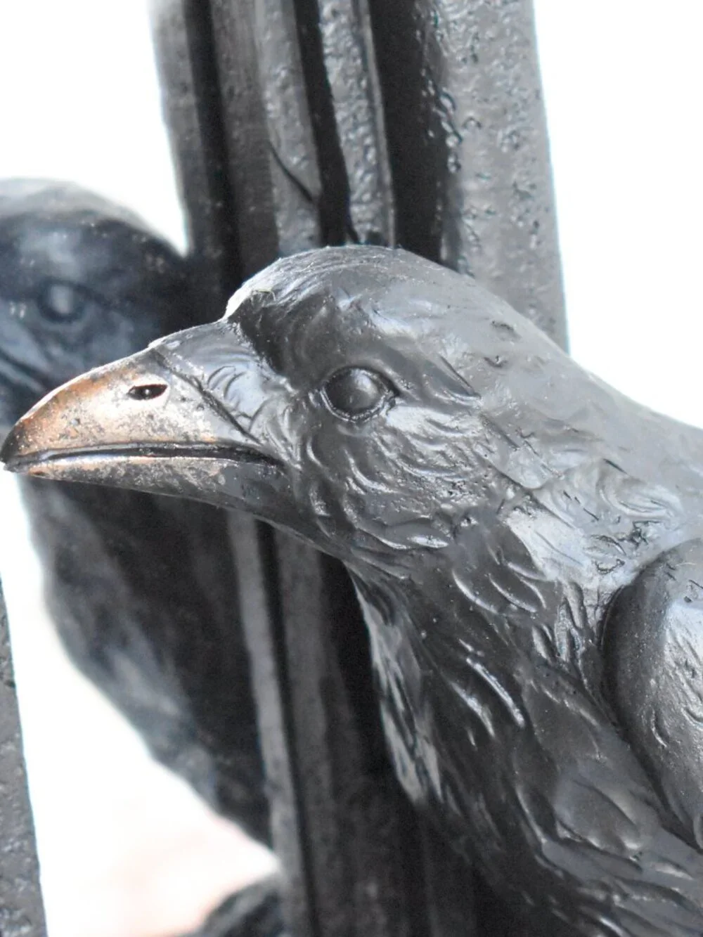 Gothic Cathedral Window Style Mirror Gargoyle Black Cat Raven Halloween Decor
